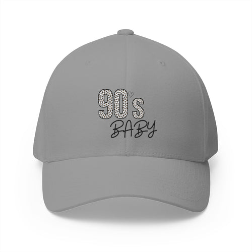 90s Baby Cap Embroidered Structured Closed-Back Hat