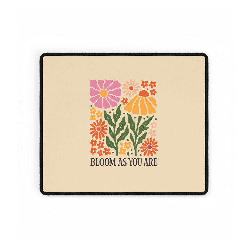 Bloom As You Are Floral Desk Mat  Small Medium or XLarge Flower Garden Mouse Pad